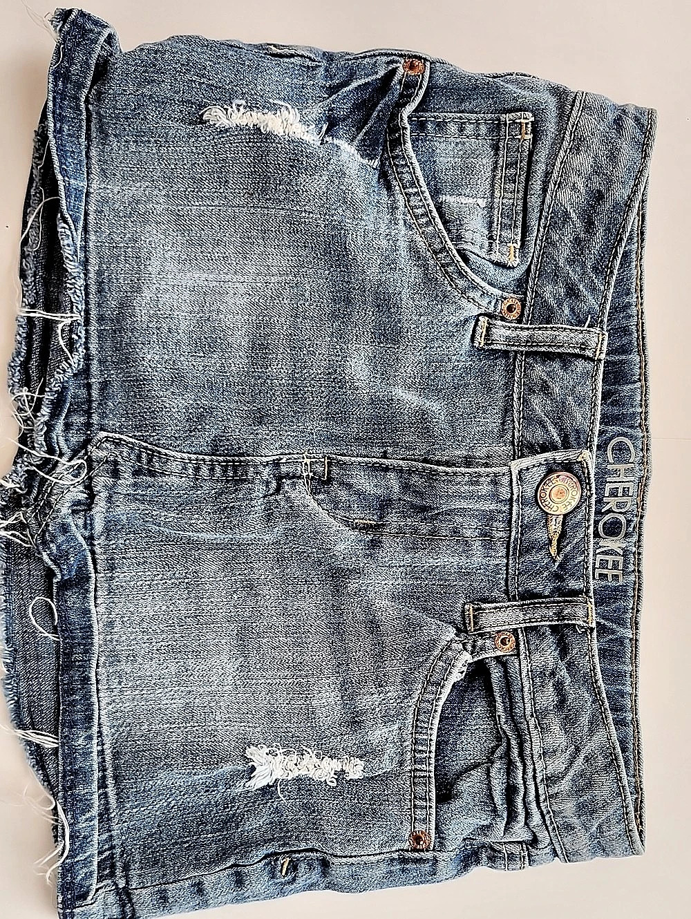 Cherokee Denim Jean Shorts in Blue Size 10/12